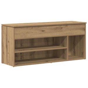 vidaXL Scarpiera Rovere Artigianale 102x30,5x45 cm Legno Multistrato