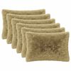 vidaXL Federa 6 pcs HEERLEN Verde chiaro 50 x 80 cm Fleece PV