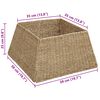 vidaXL Collare per Albero di Natale Marrone 50 x 50 x 25 cm seagrass
