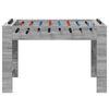 vidaXL Tavolo da Foosball Grigio Sonoma 125 x 60,5 x 80 cm