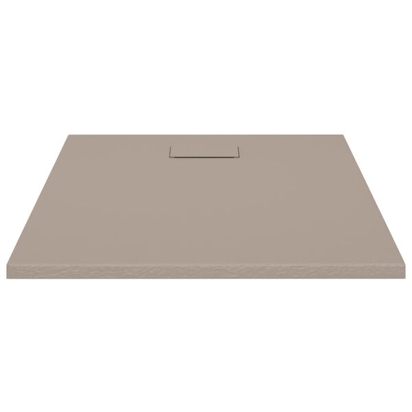 vidaXL Piatto Doccia in SMC Marrone 100x80 cm