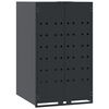 vidaXL Contenitore per Bidoni della Spazzatura Singolo Antracite 69x79x117 cm Acciaio