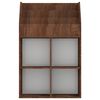 vidaXL Portariviste per Bambini Rovere Marrone 71x30x114cm Legno