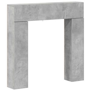 vidaXL Cornice per camino Grigio Cemento 102 x 18 x 100,5 cm
