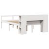 vidaXL Letto Libreria senza Materasso Bianco 120x200 cm Legno di Pino