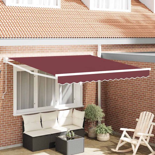 vidaXL Tenda da Sole Retrattile Manuale Bord&ograve; 300x250 cm