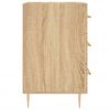 vidaXL Comodino Rovere Sonoma 40x40x66 cm in Legno Multistrato