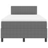 vidaXL Letto a molle Grigio chiaro e bianco 193 x 120 x 88 cm