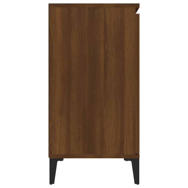 vidaXL Credenza Rovere Marrone 102x35x70 cm in Legno Ingegnerizzato