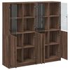 vidaXL Libreria Ante Rovere Marrone 136x37x142 cm in Legno Multistrato