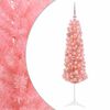 vidaXL Albero di Natale artificiale sottile con palline 150 cm 150 LED