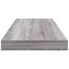 vidaXL Mensole Parete 4pz Grigio Sonoma 60x10x1,5cm Legno Multistrato