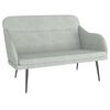 vidaXL Panca Grigio Chiaro 110x76x80 cm in Velluto
