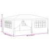 vidaXL Gazebo Professionale con Pareti 4x6 m Bianco 90 g/m²
