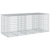 vidaXL Cesto Gabbione con Copertura 250x100x100 cm in Ferro Zincato