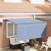 vidaXL Tenda Retrattile Blu e Bianco 300 x 200 cm