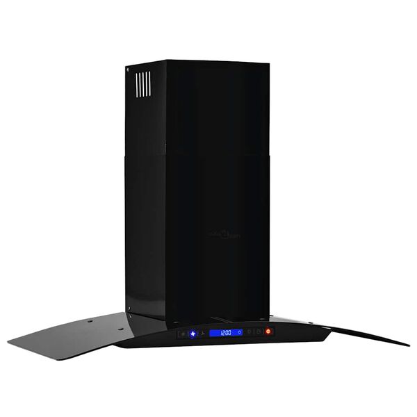 vidaXL Cappa Aspirante a Muro Acciaio Inox 756 m&sup3;/h 90 cm Nera