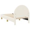 vidaXL Struttura letto per bambini con testata Crema 70 x 140 cm