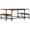 vidaXL Tavolino da Salotto Rovere Fumo 100x50,5x40cm Legno Multistrato