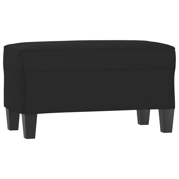 vidaXL Panca Nera 70x35x41 cm in Microfibra