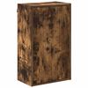 vidaXL Mobile da Bagno con archiviazione Rovere fum&eacute; 39 x 23,5 x 65 cm
