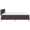 vidaXL Letto box spring con materasso Marrone scuro 200 x 200 cm