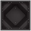 vidaXL Fioriera 2 pcs Nero 50 x 50 x 75 cm Acciaio