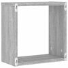 vidaXL Mensole Parete a Cubo 4 pz Grigio Sonoma 30x15x30 cm
