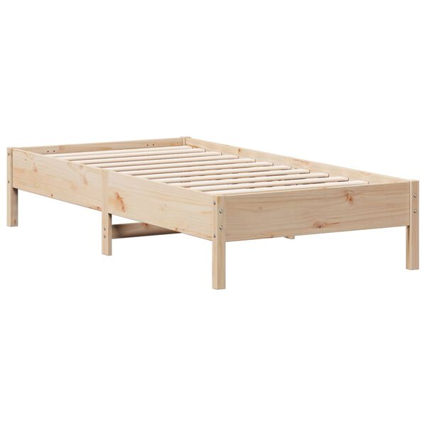 vidaXL Letto senza Materasso 75x190 cm in Legno Massello Pino