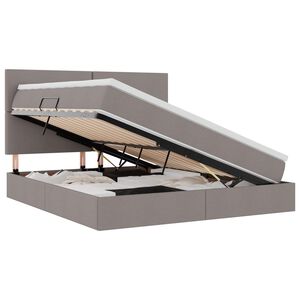 vidaXL Letto con contenitore e LED Talpa 180 x 200 cm Poliestere