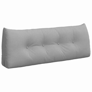 vidaXL Cuscino per Schiena Grigio Nuvola 120 x 24 x 50 cm Tessuto