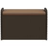 vidaXL Cassapanca con Cuscino Marrone 80x51x52 cm in Polyrattan