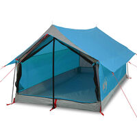 vidaXL Tenda da Campeggio 2 Persone Blu 193x122x96 cm Taffetà 185T
