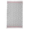 vidaXL Tappeto Grigio 120x180 cm in Cotone