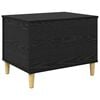 vidaXL Armadio da Notte Rovere Nero 60 x 44,5 x 45 cm