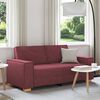 vidaXL Divano a 2 posti rosso vino 180x78x84 cm in tessuto
