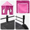 vidaXL Struttura del letto loft per bambini Nero e rosa 79,5 x 200 cm