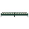 vidaXL Letto a Molle senza Materasso Verde Scuro 100x220 cm Velluto