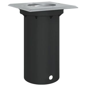 vidaXL Luce per Esterni Quadrata Nera 10,5x10,5cm Alluminio Pressofuso