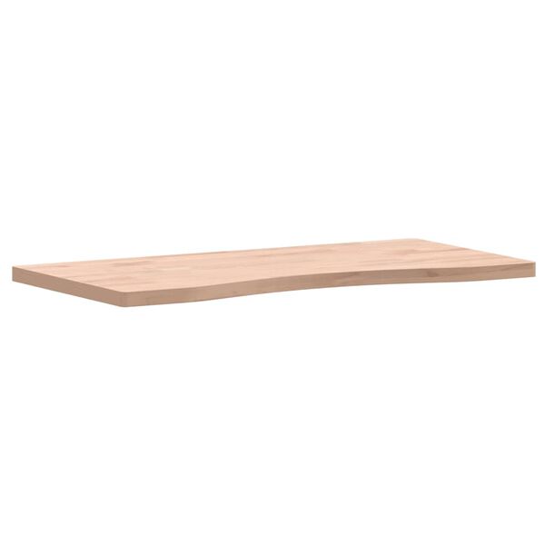 vidaXL Piano per Scrivania 80x(36-40)x2,5 cm Legno Massello di Faggio