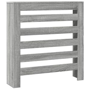 vidaXL Copertura Termosifone Grigio Sonoma 78x20x82 Legno Multistrato