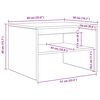 vidaXL Tavolino da salotto Rovere Nero 60 x 50 x 40 cm