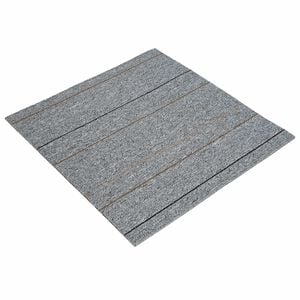 vidaXL Piastrella per Tappeto Grigio chiaro con strisce 50 x 50 cm