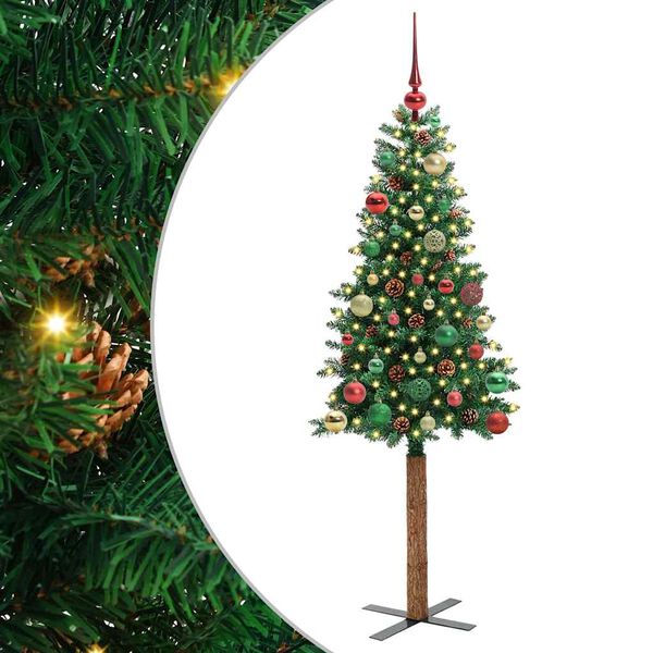 vidaXL Albero di Natale snodato con 150 LED con supporto Verde 150 cm
