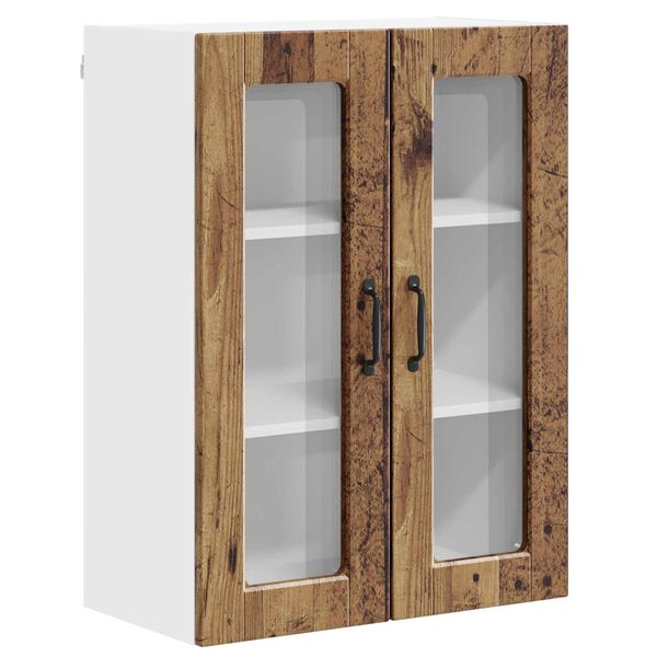 vidaXL Mobile da cucina con lo scaffale Legno vecchio 60 x 31 x 80 cm