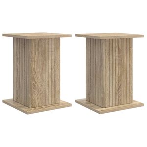 vidaXL Supporto per piante 2 pcs Rovere Sonoma 30,5 x 30 x 43 cm