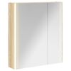 vidaXL Mobiletto per specchio da bagno Rovere Sonoma