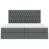 vidaXL Letto con testiera Grigio scuro 180 x 200 cm Tessuto