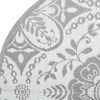 vidaXL Tappeto da Esterni ARAKIL Grigio Chiaro Ø120 cm in PP