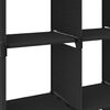 vidaXL Mobile per 15 Scatole a Cubo Nero 103x30x175,5 cm in Tessuto
